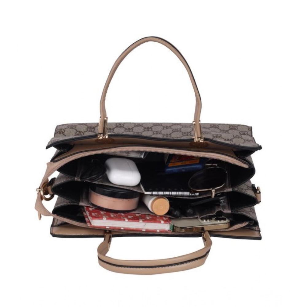 Women Faux Leather Printed Handbag (Hilver)