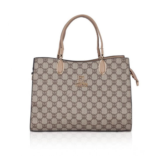 Women Faux Leather Printed Handbag (Hilver)