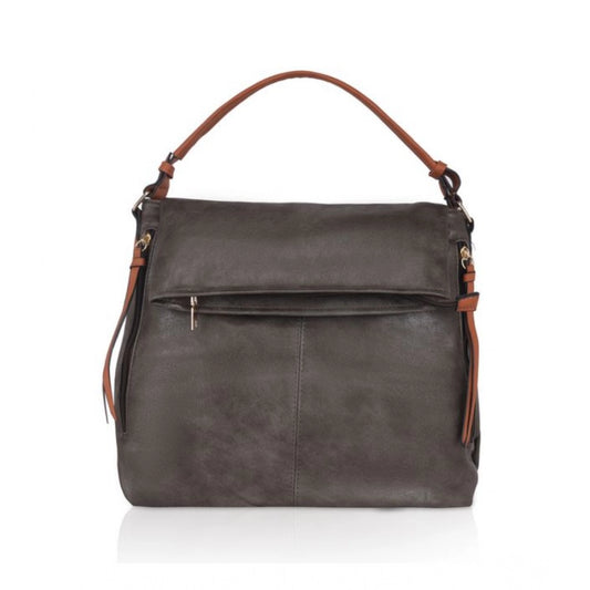 Women Faux Leather Solid Sling Bag (Green)