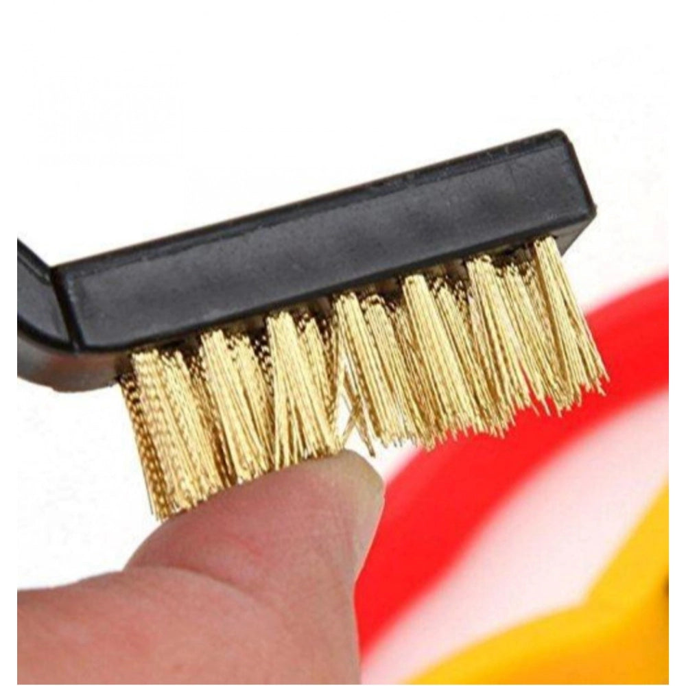 Pack Of 3_Small Wire Brush Set for Cleaning And Rust Removal (Color: Assorted )