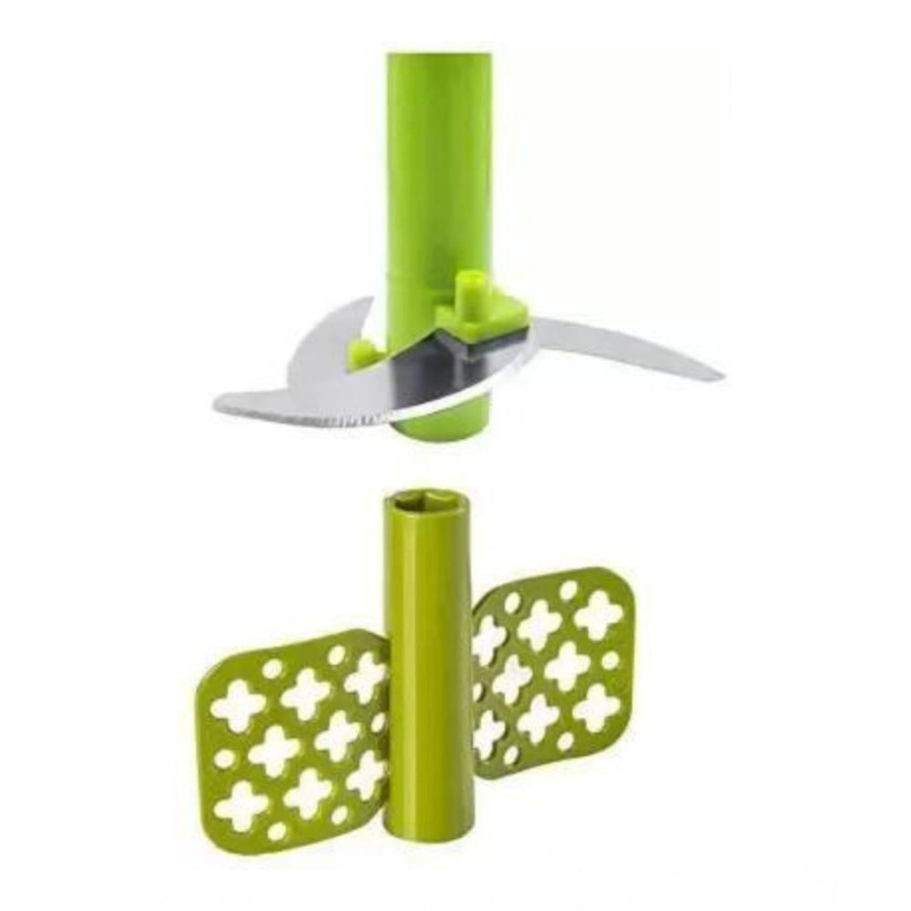 2-in-1 Manual Smart Chopper – Handy Vegetable And Fruit Processor (Color: Assorted )