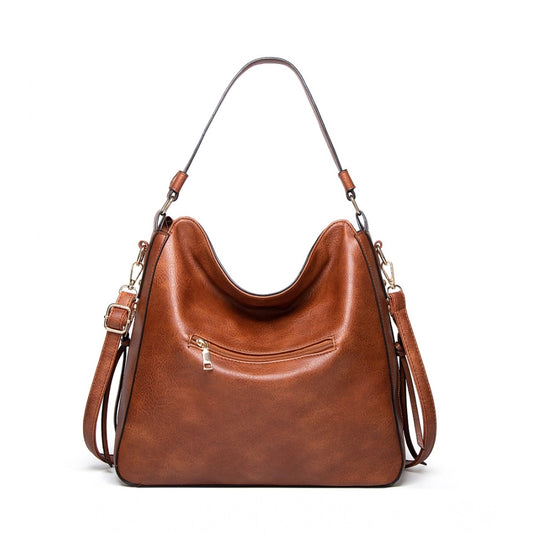Women PU Leather Zipper Handbag